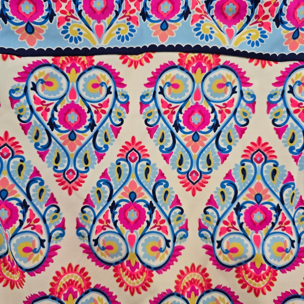 Boden Womens 8R One Piece Porto Swimsuit Paisley V-Neck Flora Stamp Boho - Picture 3 of 10